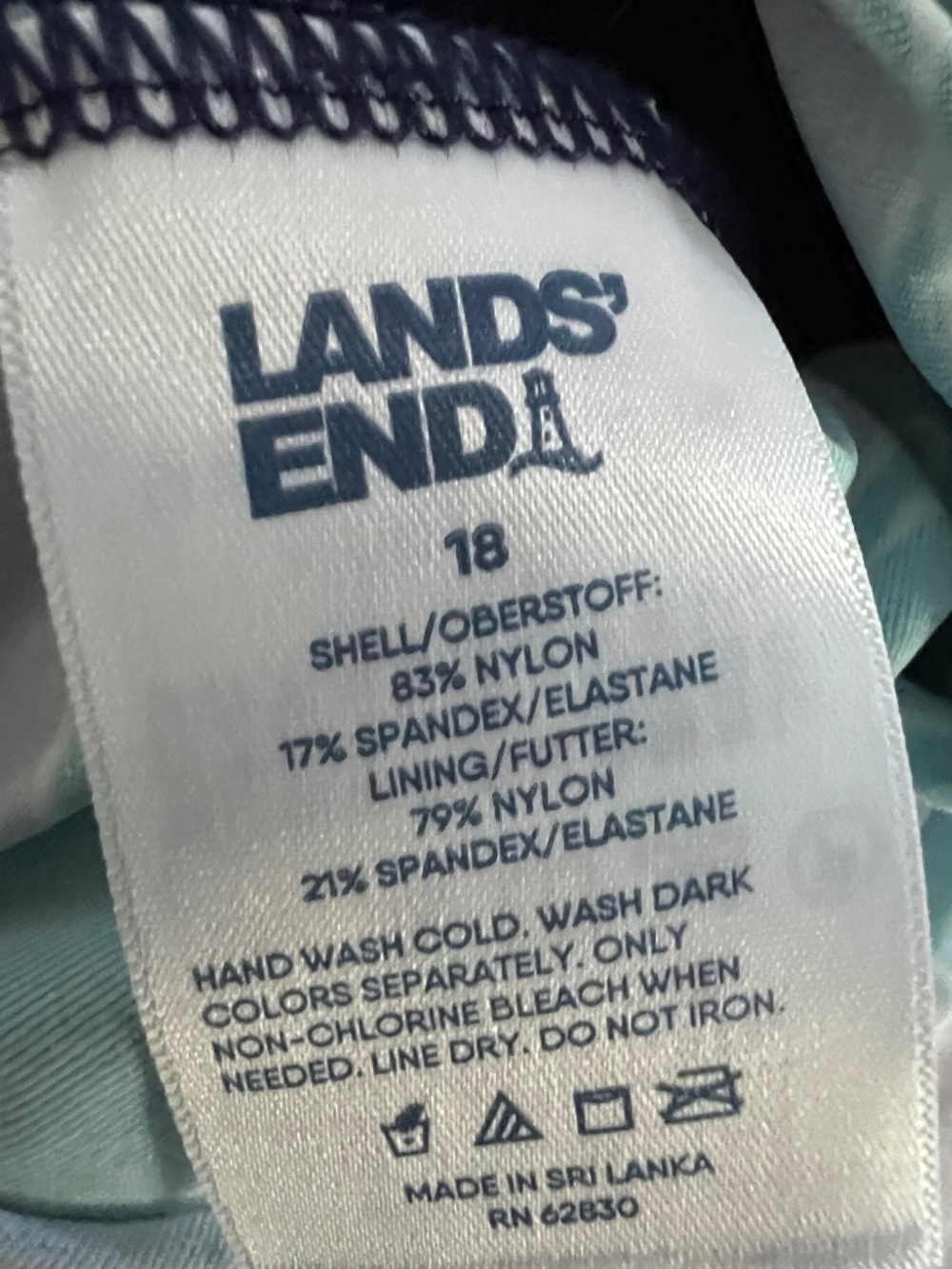 Lands’ End Women’s Tankini top 18 - Picture 6 of 6